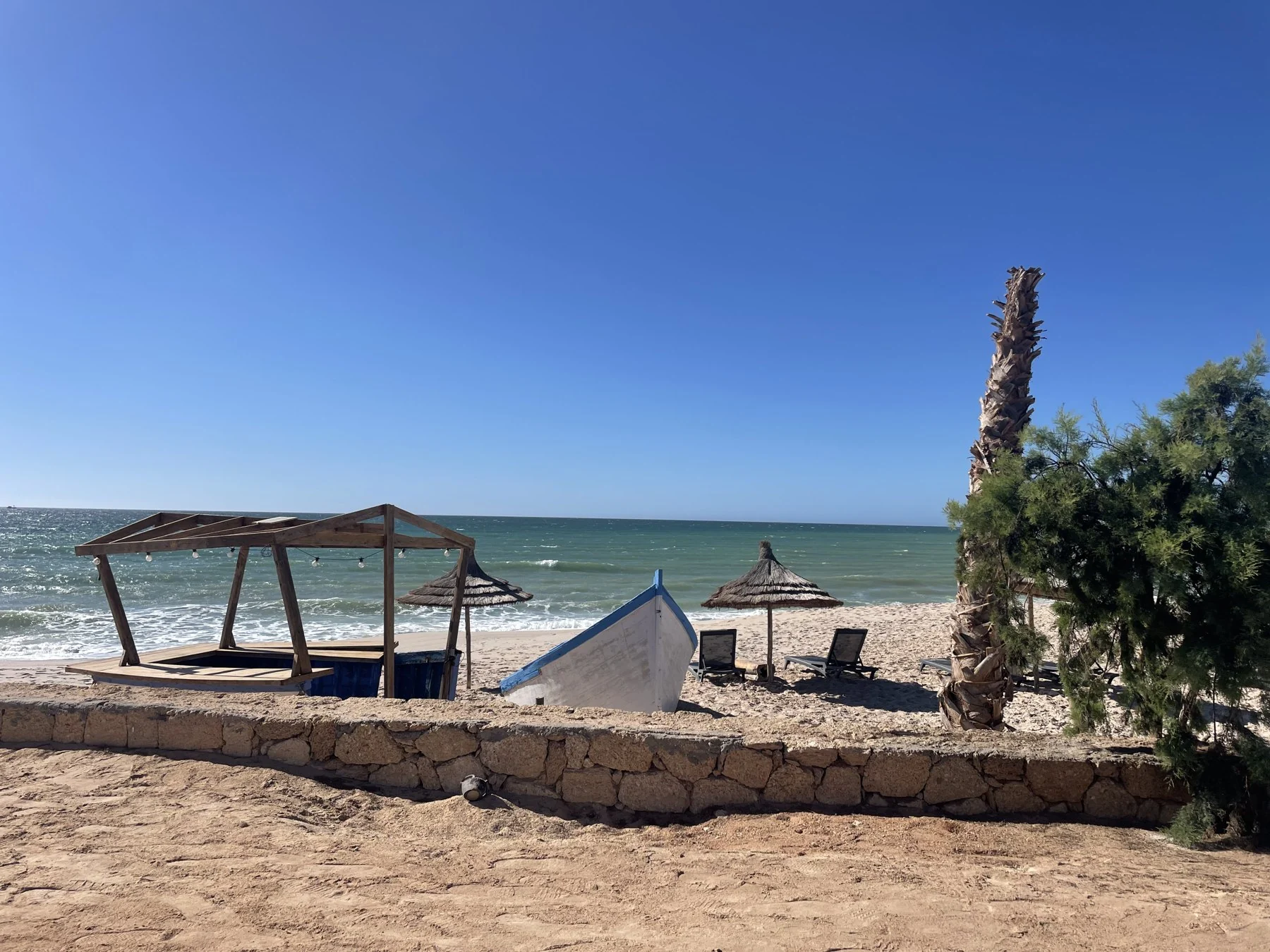 Beachfront setting in Dakhla