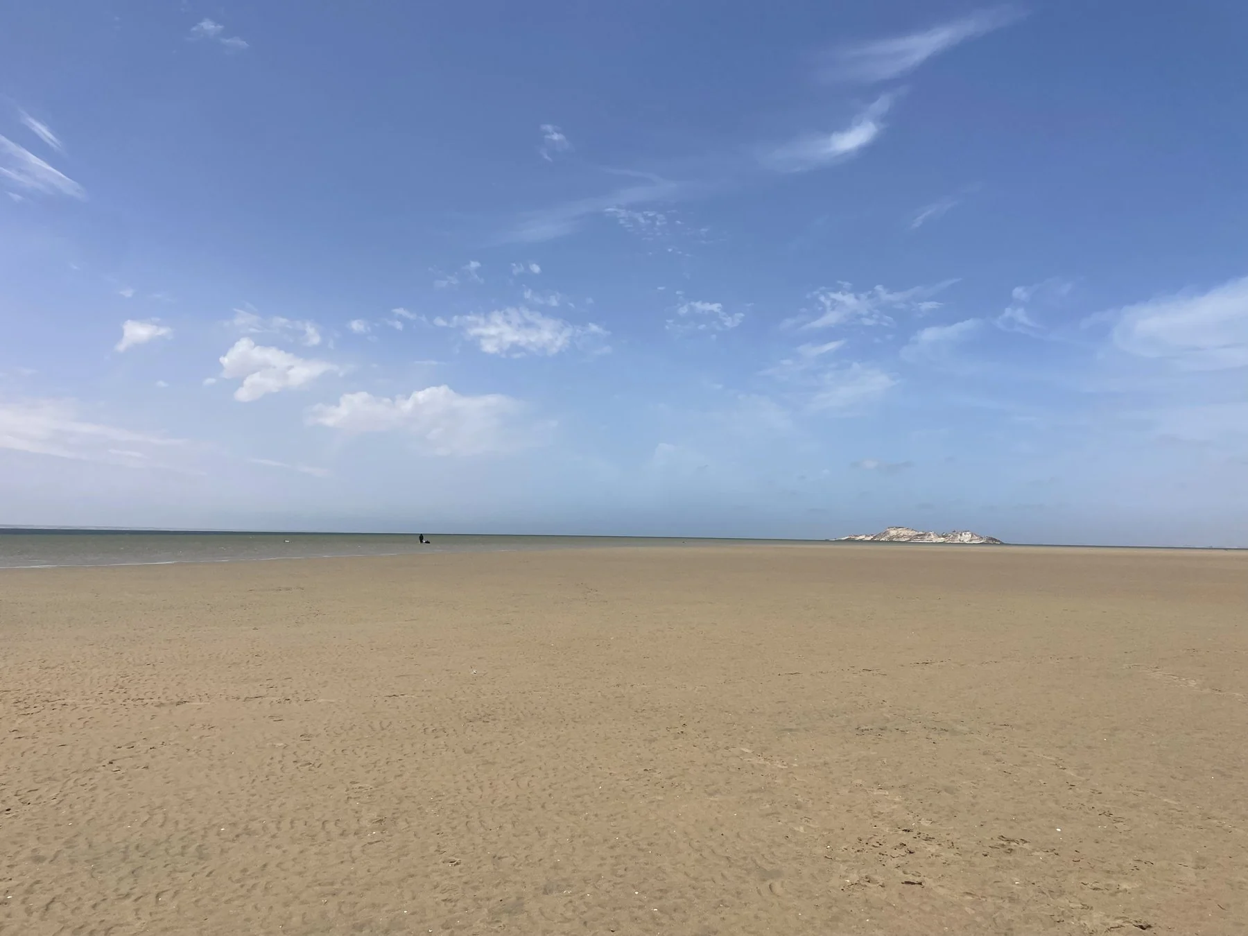 Wide lagoon landscape in Dakhla